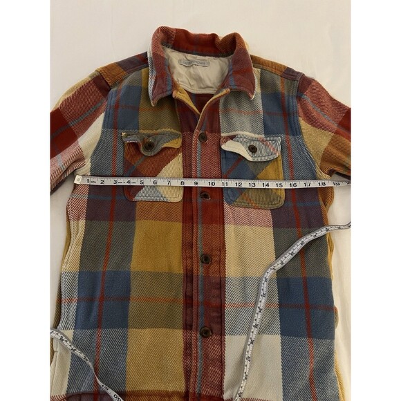 Outerknown Blanket Shirt Jacket In Harvest Muir Plaid Large - Picture 7 of 9